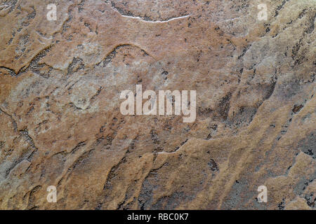 Copper dirty and stained marble with patterns - high quality texture / background Stock Photo