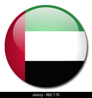 United Arab Emirates country roundel flag based round symbol Stock ...