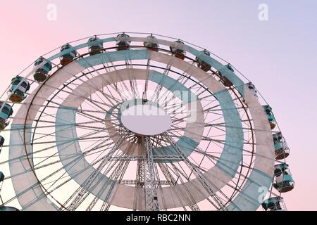 Ferris wheel with beautiful sky background. Stock Photo