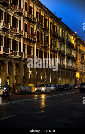 Via Roma Cagliari Sardinia Italy Stock Photo