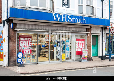 A branch of W H Smith's in Sheringham, Norfolk. Stock Photo