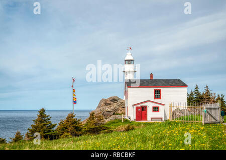 Lobster Cove Head Lighthouse, near Rocky Harbour, Newfoundland Stock Photo