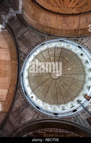 Belgrade, Serbia - June 09, 2013: Famous gorgeous domes of the Saint Sava church from inside in Belgrade, Serbia Stock Photo