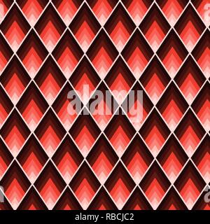 Geometric tile pattern with rhombus with sharp angles Stock Vector