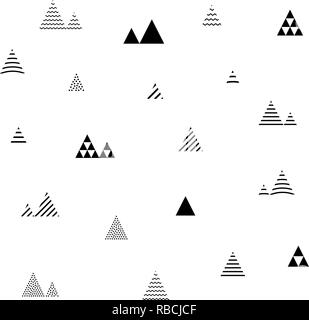 Abstract seamless pattern with little triangles repeat Stock Vector