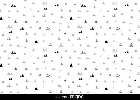 Abstract seamless pattern with little triangles repeat Stock Vector