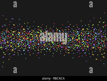 Abstract background with many falling tiny confetti pieces. Vector illustration Stock Vector