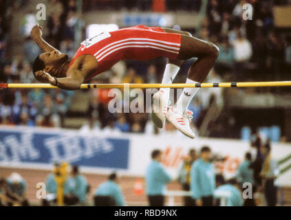 JAVIER SOTOMAYOR Cuban track and field athlete high jumper Stock Photo