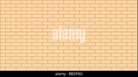 Beige brick wall texture graphic design with copy space for text. Stock Vector