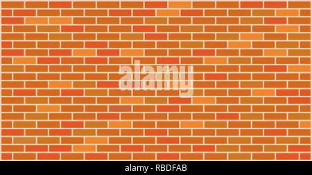 Yellow orange brick wall texture graphic design with copy space for text. Stock Vector