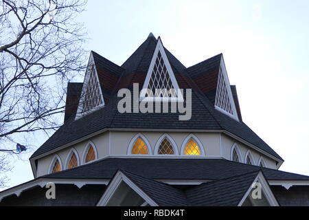 Oak Bluffs Windows Stock Photo