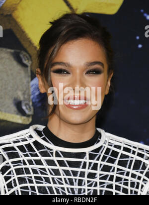 Film Premiere of BumbleBee  Featuring: Hailee Steinfeld Where: Los Angeles, California, United States When: 09 Dec 2018 Credit: Apega/WENN.com Stock Photo