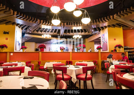 Brasa Brazilian Steakhouse restaurant interior in Niagara Falls Ontario Canada Stock Photo