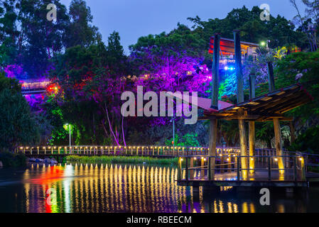 The magical Enchanted Gardens in Roma Street Parklands, Brisbane, Australia. Stock Photo