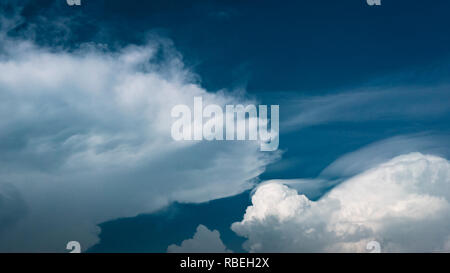 Clouds formations over the Gulf of Guinea, Atlantique Department, Benin Republic. Stock Photo