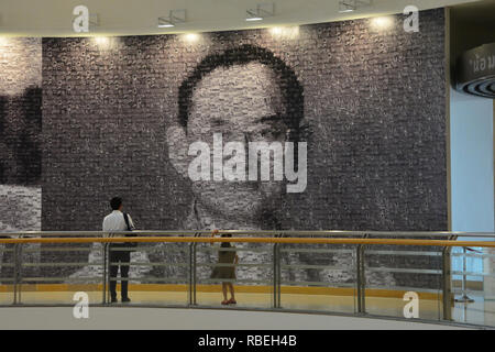 BANGKOK ,THAILAND .NOV 23 ,2016.'In Remembrance of His Majesty King Bhumibol Adulyadej' Photography Exhibition at Bangkok Art and Culture Centre is a  Stock Photo