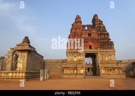 Vittala Temple entrance Gopuram at Hampi, Karnataka, India Stock Photo