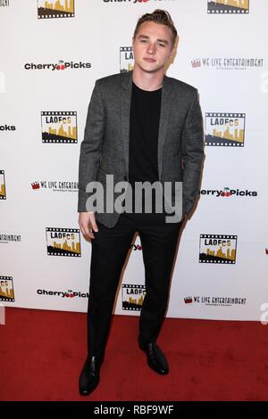 Los Angeles, California, USA. 9th January, 2019. Actor Ben Hardy arrives at the 2nd Annual Los Angeles Online Film Critics Society Award Ceremony held at the Taglyan Cultural Complex on January 9, 2019 in Hollywood, Los Angeles, California, United States. (Photo by David Acosta/Image Press Agency) Credit: Image Press Agency/Alamy Live News Stock Photo