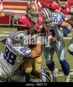 Dallas Cowboys defensive tackle Carlos Watkins (91) is seen during a wild  card NFL football game against the San Francisco 49ers, Sunday, Jan. 16,  2022, in Arlington, Texas. San Francisco won 23-17. (