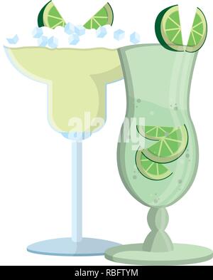 alcoholic drink cartoon Stock Vector