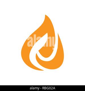 Flame orange icon on white background for graphic and web design, Modern simple vector sign. Internet concept. Trendy symbol for website design web button or mobile app. Stock Vector