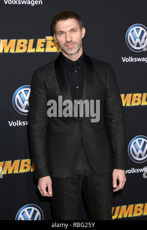 'Bumblebee' World Premiere at the TCL Chinese Theater IMAX on December 9, 2018 in Los Angeles, CA  Featuring: Travis Knight Where: Los Angeles, California, United States When: 09 Dec 2018 Credit: Nicky Nelson/WENN.com Stock Photo