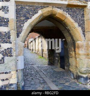 Fisher Gate, Sandwich, Kent, England Stock Photo