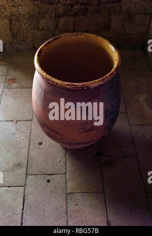 Old terracotta pot Stock Photo