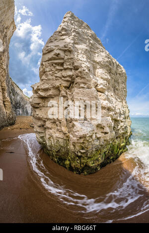 The beach and iconic cliffs at Botany Bay, near Margate and Broadstairs ...