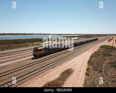Freight train at Port Augusta South Australia