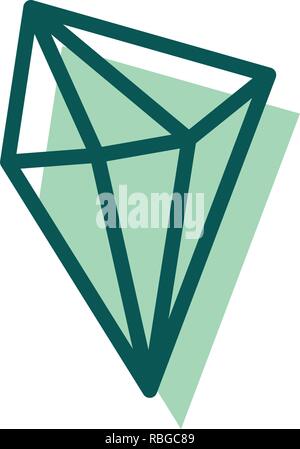stone, diamond, gem creative logo template, icon isolated elements vector illustration Stock Vector