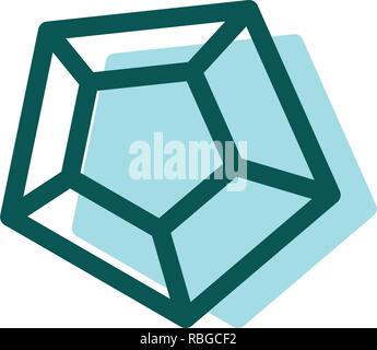 stone, diamond, gem creative logo template, icon isolated elements vector illustration Stock Vector