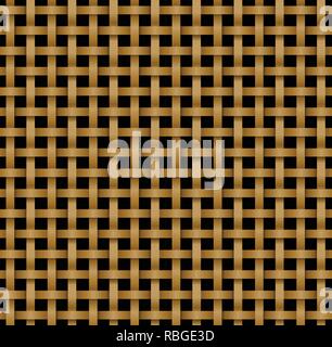 Seamless rattan pattern in knotwork style, vector Stock Vector