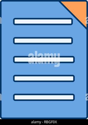 Vector Document Icon Stock Vector