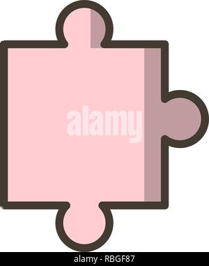 Vector Puzzle Piece Icon Stock Vector