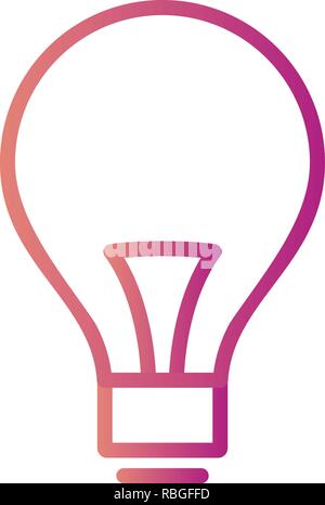 Vector Bulb Icon Stock Vector