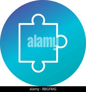 Vector Puzzle Piece Icon Stock Vector