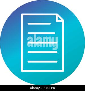 Vector Document Icon Stock Vector