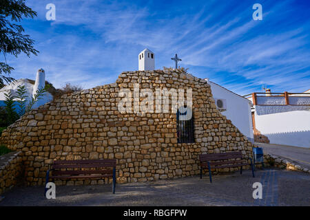 Guadix cave houses village in Granada Spain at Andalusia Stock Photo