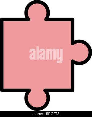 Vector Puzzle Piece Icon Stock Vector