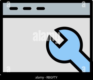 Vector Browser Settings Icon Stock Vector