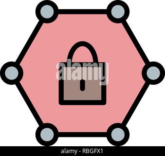 Vector Protected Network Icon Stock Vector