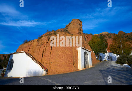 Guadix cave houses in Granada Spain at Andalusia Stock Photo