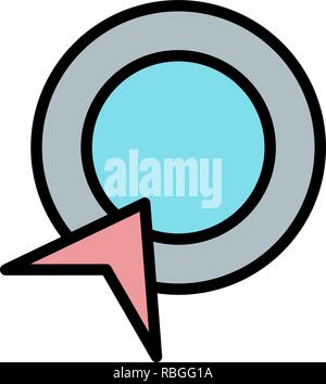 Vector Pay Per Click Icon Stock Vector