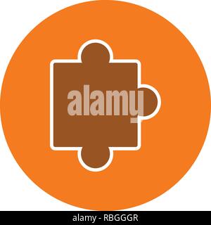 Vector Puzzle Piece Icon Stock Vector