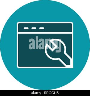 Vector Browser Settings Icon Stock Vector