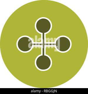 Vector Link Building Icon Stock Vector