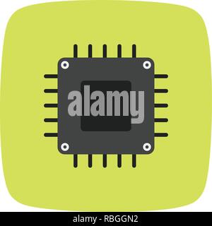 Vector Processor Icon Stock Vector