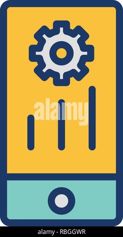 Vector Mobile Marketing Icon Stock Vector