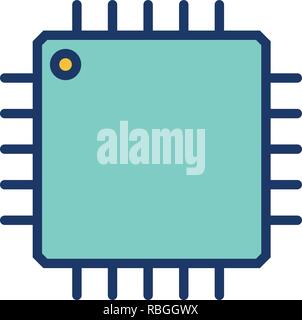 Vector Processor Icon Stock Vector
